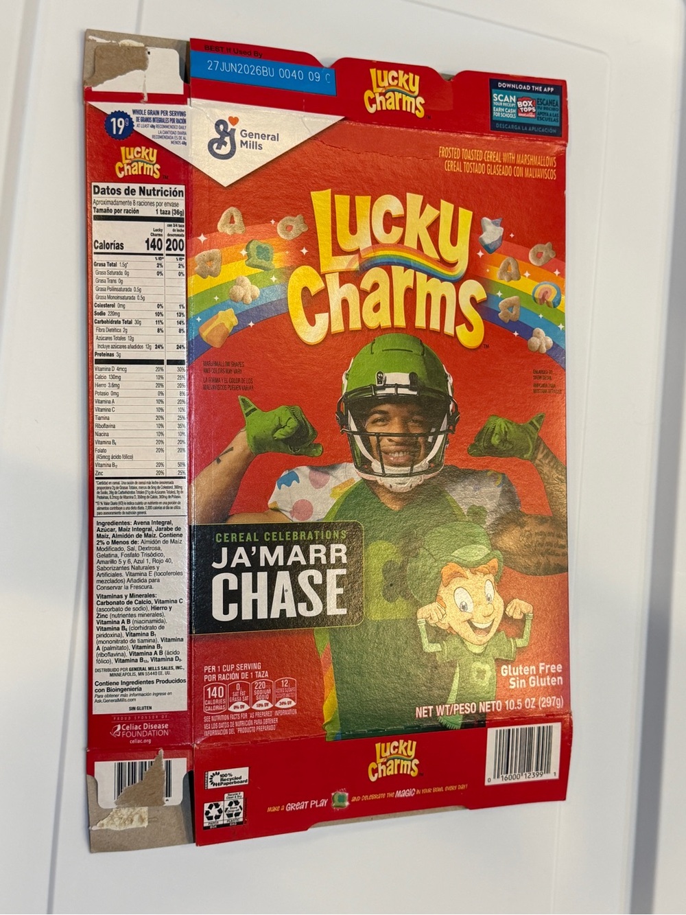Lucky Charms Ja'Marr Chase Special Edition Box